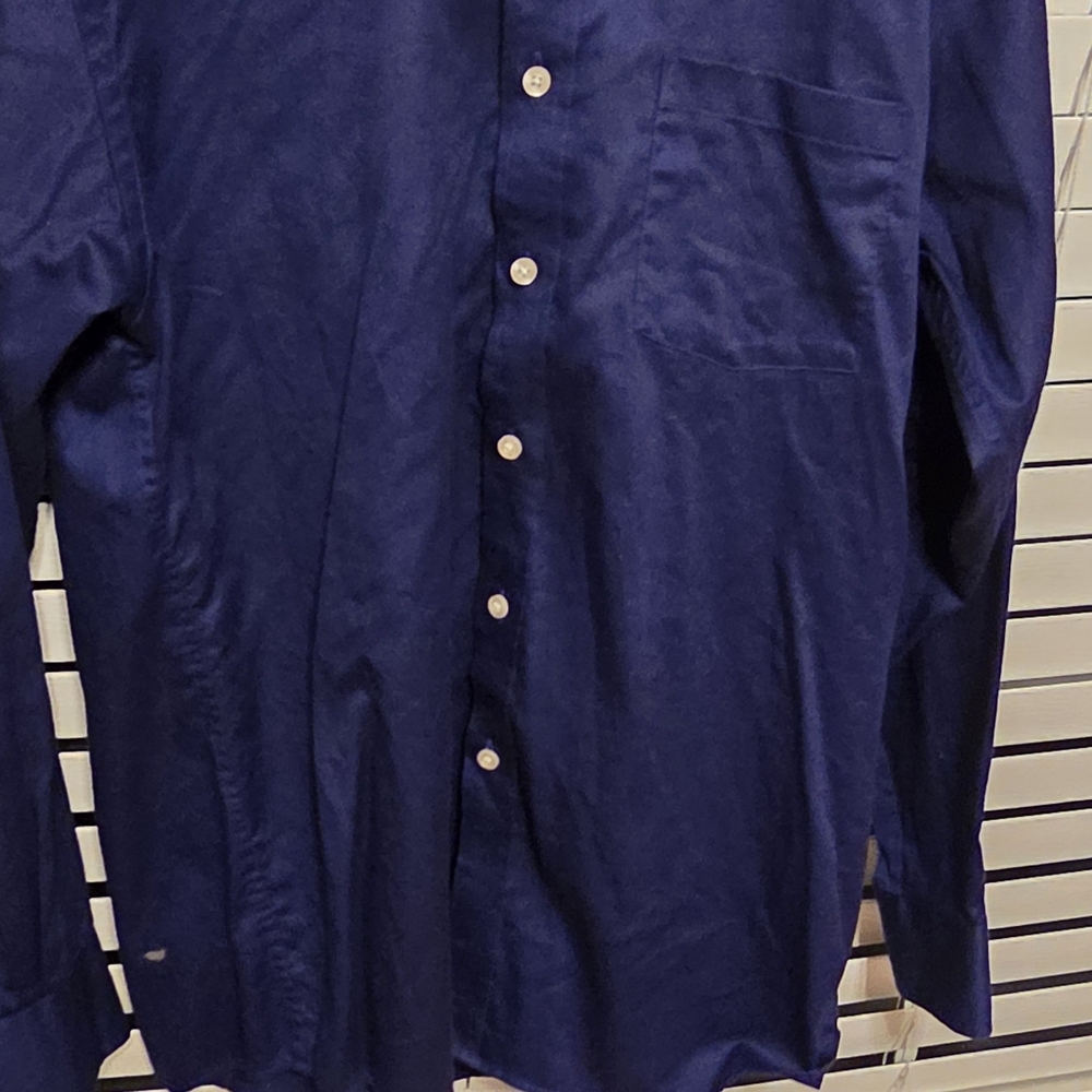 Michael Kors Deep Blue Casual Button-Down Shirt